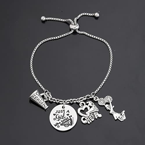 TIIMG Cheerleader Gift Just a Girl Who Loves To Cheer Cheerleading Jewelry for Girls Daughter4