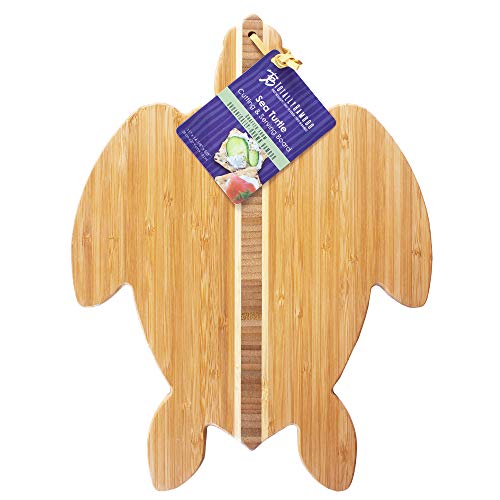 Tabla de Cortar en Forma de Tortuga Marina de Bambú miniatura 6