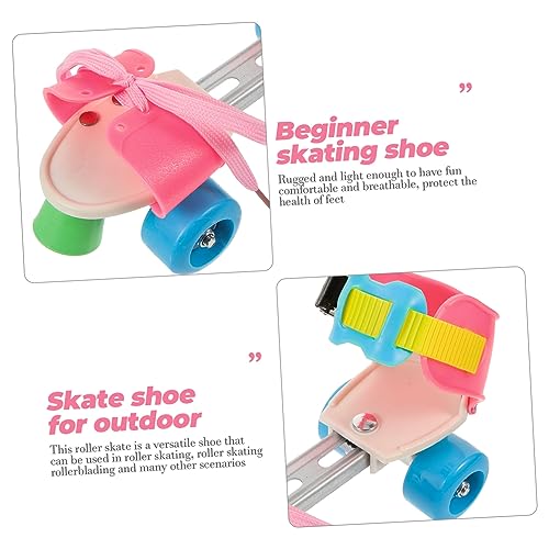 Gogogmee 1 Par De Rollerskate Para Ao Ar Livre Para Patinação Esportiva Fonte Iniciante De Gelo Sapa