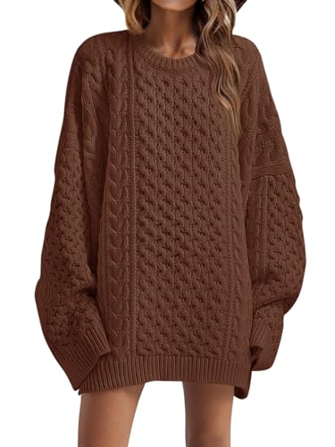 Saodimallsu Womens Oversized Sweaters Chunky Cable...