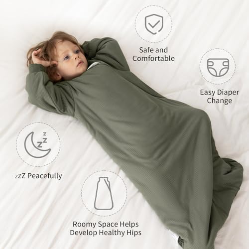 Image of BubblePanda Rayon Made from Bamboo Sleep Sack 18-24 Months 1.5 Tog Baby