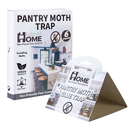 Trampa Polillas Alimentos 6 Pcs Trampa para Polilla de Armario Despensa Cocina Anti Polillas Buena Manera de Prevenir las Polillas en el Almacenamiento de Alimentos Antipolillas para Ropa Armario Cover