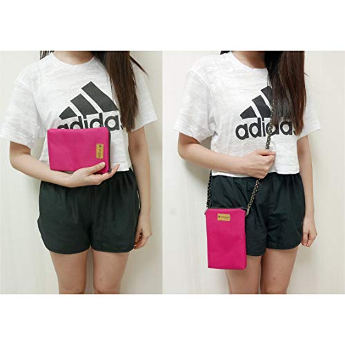 Cross Body Phone Pouch for Women, Tainada Universal Crossbody Dual Zippered Wallet Bag with Detachable Strap for iPhone 15/14 Pro Max, 15/14 Plus, Samsung S23+, S22, A54, Z Fold5 (Pink)4