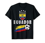 Ecuador Fußball Fans Trikot Ecuadorian Flagge Fußball Liebhaber T-Shirt