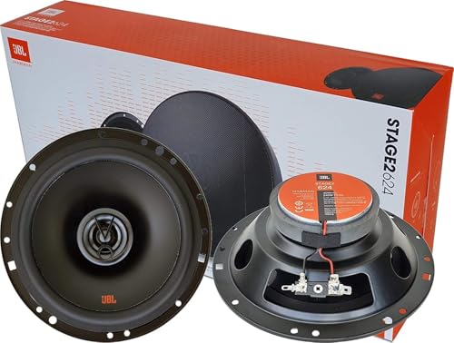 JBL Stage2 624 2-Wege Auto Lautsprecher Set von Harman Kardon - 240 Watt KFZ Autolautsprecher Boxen 16 - 17 cm
