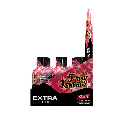 5-hour ENERGY Shot, Extra Strength Cherry, 1.93 Ounce, 24 Count