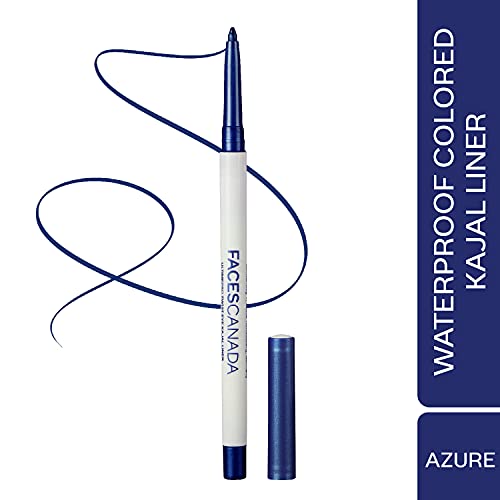 Image of FACESCANADA Ultime Pro Twist Metallic Eye Kajal Liner stick - Azure,0.35G|High Impact Intense Color In 1 Stroke|24Hr Long Stay|Matte Finish|Soft Texture|Waterproof&Smudgeproof|Made With Carnauba Wax