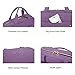 BAGSMART Toiletry Bag Travel Bag with Hanging Hook, Water-resistant Makeup Cosmetic Bag Travel Organizer for Accessories, Shampoo, Full Sized Container, Toiletries (Purple, Medium)