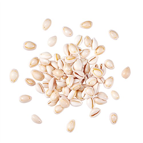 Pandahall 120-150Pcs/Box White Natural Spiral Shell Beads Sea Shells Beach Seashells Cowrie Shells Charms And Beads With Hole For Diy Craft Jewelry Making Accessories #TOP17