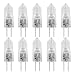 10Pcs Ampoules Halogènes G4 20W, Lampe spéciale four halogène 12V 3000K 350lm Blanc Chaud, Ampoule Halogène Dimmable 3.0×0.92cm pour Lampes de table, Lustres, Lustres muraux, Éclairage Paysager (20W)