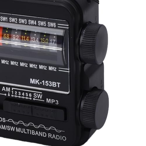 Radio portátil AM FM SW bluetooth USB recargable miniatura 7