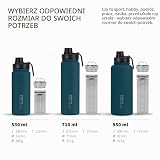 720°DGREE NoLimit termos ze stali nierdzewnej, pojemność 950 ml, pojemnik na owoce, szczelny, nadaje się do napojów gazowanych, nie zawiera BPA, termos z zakrętką, do uprawiania sportu, aktywności na
