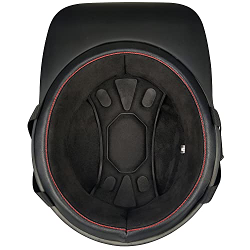 Baseball Cap Motorcycle Helmet,Dot Approved Vintage Open Face Unisex-Adult Half Helmets For Scooter Moped Cap Street Cruiser (Matte Black, Medium) #TOP4