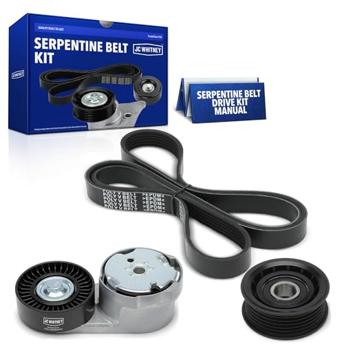 JC Whitney JFBAJCWTBK00056 Engine Serpentine Drive Belt Kit - Compatible with Jeep Grand Cherokee...