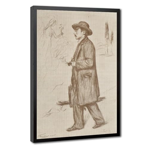 Joan Brull Poster Modernist Impression sur Toile avec Cadre 30,5x45,7 cm Décoration Murale