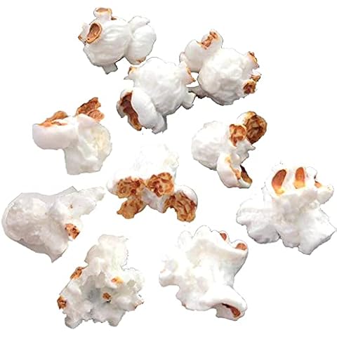 Topflier Simulation Popcorn Resin Popcorn Charm for Jewelry Making DIY Decoration 60 Pieces Cover