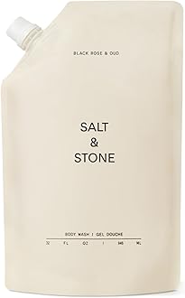 Salt & StoneBody Wash with Antioxidants for Deep Moisture | For Women & Men, Sulfate, Paraben, & Dye Free, Leaves Skin Soft and Hydrated