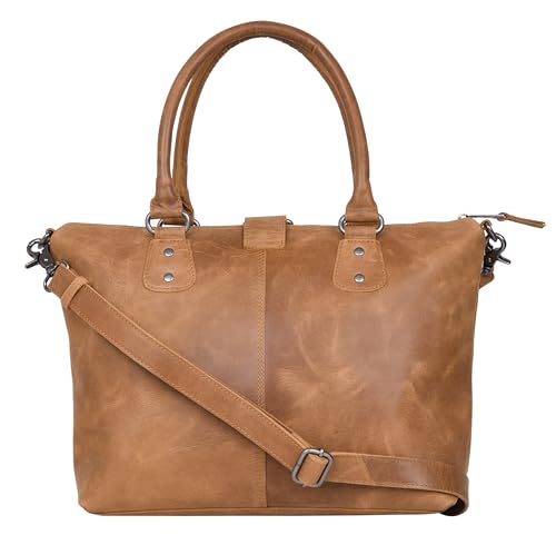 ANTONIO VALERIA Beck Hunter Leather Top Handle Bag for Women4