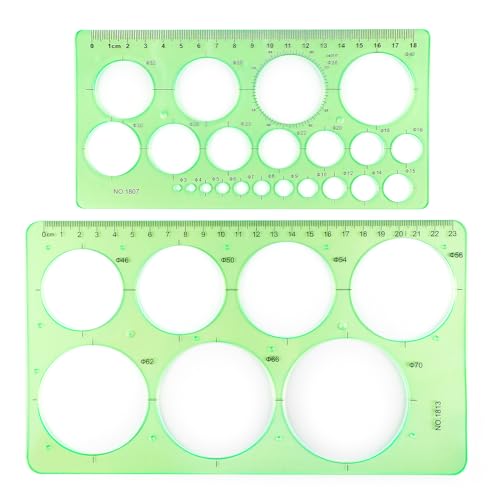 Ymapinc 2Pcs Circle Stencil