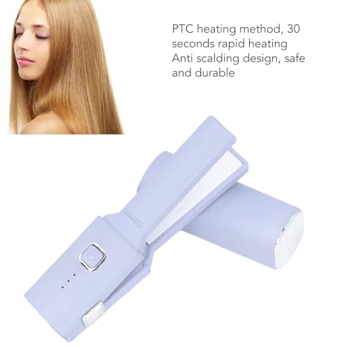 Plancha para Pelo Pequeña PTC 5V 2A Morada miniatura 3