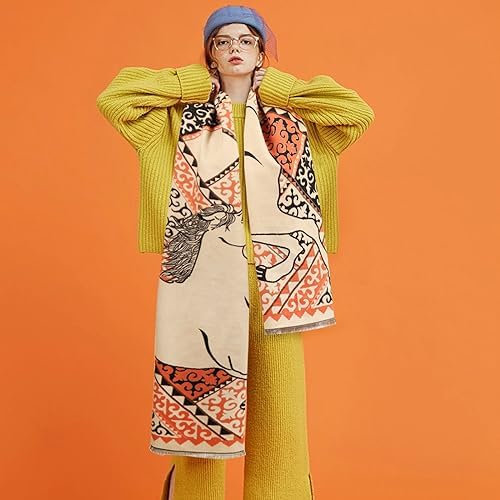 EXTREE Scarfs for Women Pashmina Silky Shawl Wrap for Evening Dressing Blanket Open Front Poncho Cape