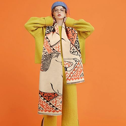 EXTREE Scarfs for Women Pashmina Silky Shawl Wrap for Evening Dressing Blanket Open Front Poncho Cape