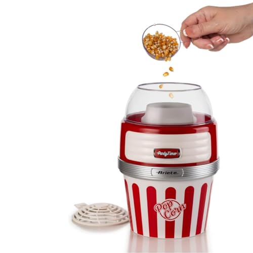 Ariete 2957, Pipoqueira Retrô Grande Vermelha - Party Time, Balde Removível, 1270 W - 127V glide