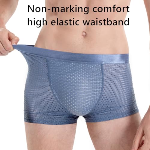 Nylon Men's Underwear Ice Silk Breathable Butt-Lifting Padded Mesh Seamless Hip Lifter Shape Boxer Brief 2/4 Pcs3