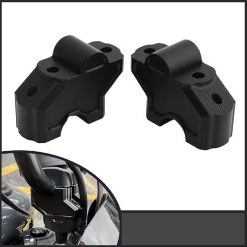 Abrazadera manillar elevador motocicleta Nightster 975 custom de aluminio 5