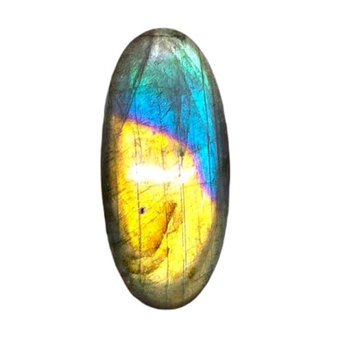 Labradorite gemme ovale pour bague et collier artisanal à fabriquer soi-même