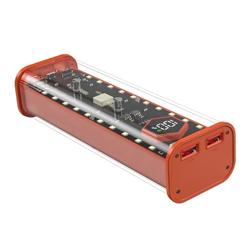 Ralondbey Caixa de alimentação de alta capacidade 21700 com portas USB C, carregamento rápido, fácil instalação