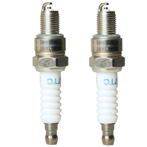 2 Pack CR7HSA Spark Plug for 4549 A7TC CR7HSA 4549 Replace for GY6 Engine 50cc 70cc 90cc 100cc 110 125 150cc Motorcycle ATV Quad Scooter Go Kart Moped Chopper Buggy Dirt Racing Bike