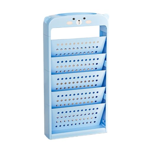 MCAOAL Mehrschichtiger Büro-Bücherwagen Kinderfreundlich