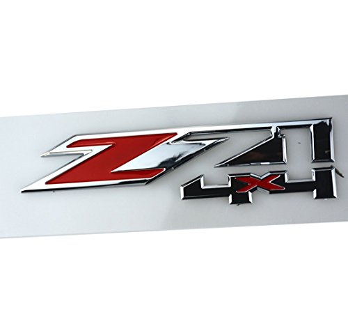 Insignias Z71 4x4 cromadas con relieve tridimensional compatibles con GMC Sierra 2500 5