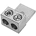 Ilsco Mechanical Lugs, 2 Barrel, 6061-T6 Aluminum Alloy, Wire Size: (2) 250 kcmil to 6 AWG, Bolt Size: 3/8, 6pk