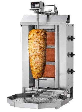 Dönergrill - 3 Brenner - max. 40 kg | Gyrosgrill | Tischgrill | Gas Grill | Dönermaschine | Gyrosmaschine | Hähnchengrill