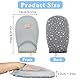 Andibro Garment Steamer Bügelhandschuhe, Dampf Handschuh mit Fingerschlaufe Wasserdichter Anti Dampfhandschuh Hitzebeständige Handheld Garment Steamer Zubehör für Kleidung Hemden Bügeln(Sterngrau)