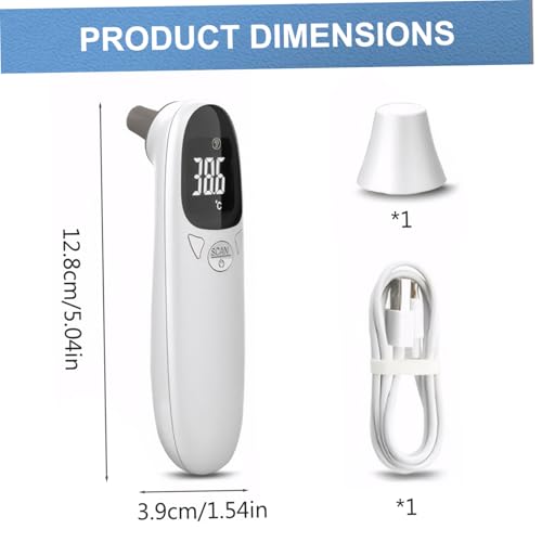 image for Kalastussaari Dog Ear Temperature Monitor,Pet Only Thermometer,Measure