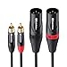 Cable Matters Dual RCA to XLR Unbalanced Interconnect Cable / 2 RCA to XLR Male Cable - 10 Feet