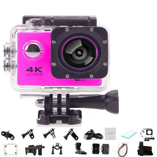 Roamix Vision 4k Action Camera, 170 ° Ultra Wide Angle WiFi Camcorder, 4K�A�N�V�����J�����A170°���L�pWiFi�r�f�I�J�����A�ʐ^�B�e��_�C�r���O���D�Ƃ̂��߂̉��O�h���X�|�[�c�J����