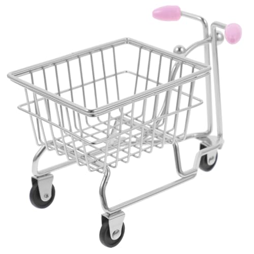 PRETYZOOM Cute Mini Shopping Trolley Makeup Sponge Holder Sponge Drying Rack Holder Random