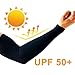 PFFY 2 Pairs UV Protection Cooling Arm Sleeves for Men and Women UPF 50 Sun Sleeve Beige*2