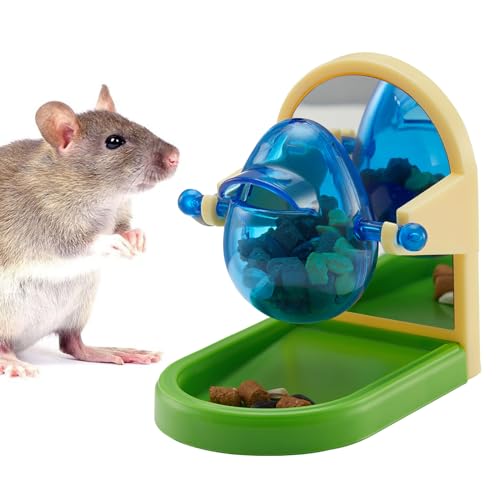 Rat Enrichment Toys, Interactive Foraging Toys For Rats, Intelligence Growth Rat Enrichment Puzzle Games, Treat Dispensing Slow Feeder for Rats Cage Toy, Bird Foraging Toy for Parakeet Conure (1Pcs)