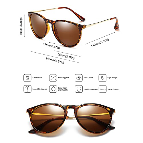 Round Polarized Sunglasses for Women Men Retro Womens Sunglasses Uv Protection2