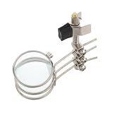 Gogogmee Juwelierlupe Brillenlupe Vergrößerung Einstellbar Silber Leicht Für Schmuckherstellung Uhrreparatur Modellbau Handsfree Optik
