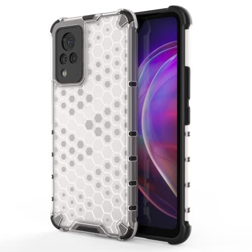 Image of Hard PC Back Case Cover for Vivo V21 5G Anti Slip Ultra Thin Shockproof Reinforced Corners (Transparent)