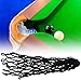 Chiffonade 6PCS Billiards Table Net Pocket Set – 32cm Cotton Thread Replacement Mesh Bags for Pool Tables,Snooker Accessory(Black)