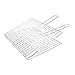 RUECAB 1077 Grille de Barbecue Double Poignée Inox Argent 1,5 x 40 x 30 cm