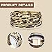 UILYNIU 2 Piezas Pulseras de Cuero con Hebilla Magnética para Mujer Imagen de UILYNIU 2 Piezas Pulseras de Cuero con Hebilla Magnética para Mujer