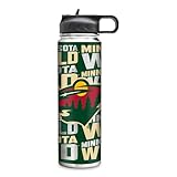 Rico Industries NHL Hockey Minnesota Wild 22oz Stainless Steel Tumbler with Lid - Great For Coffee, Tea, Water or Cocktails